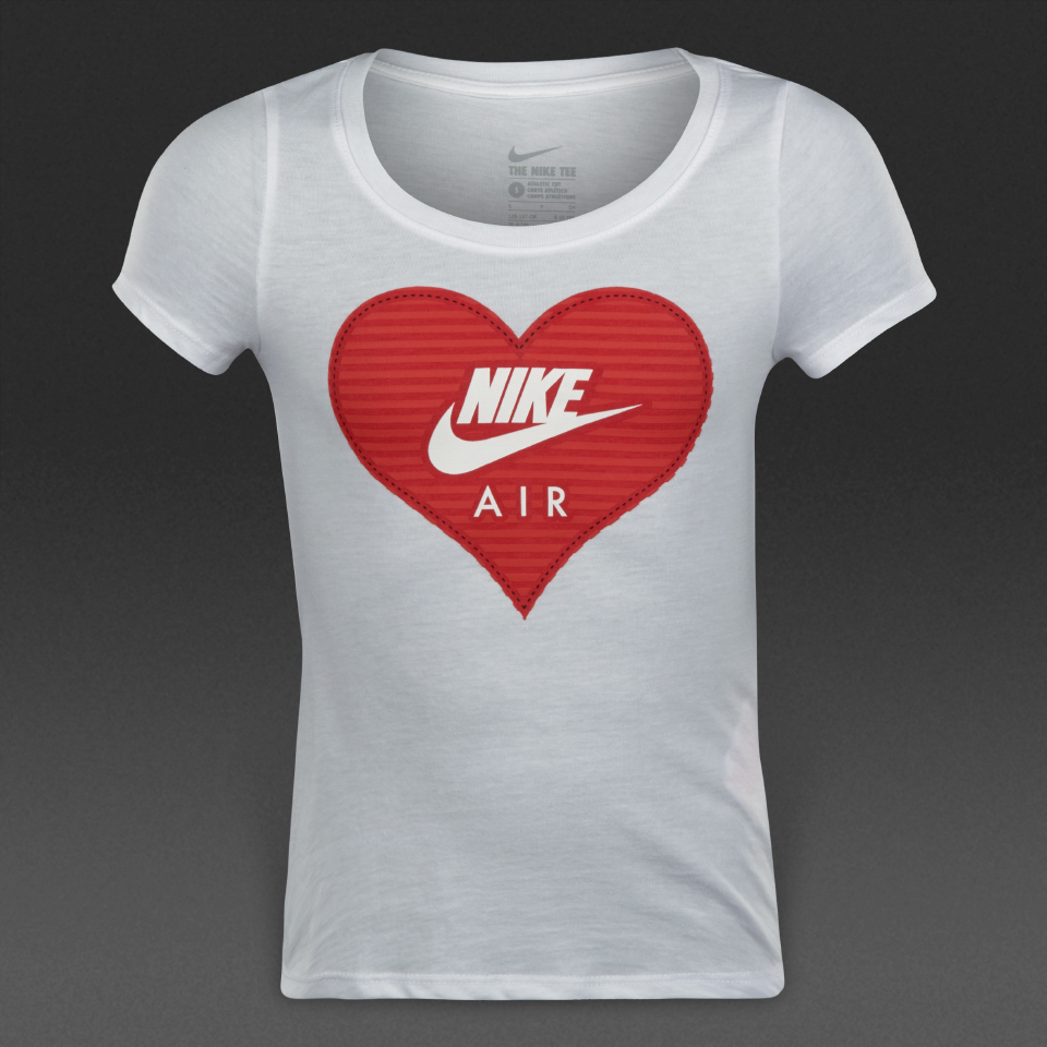 Nike Sportswear Tri Blend Sneaker Love Tee White for Girls